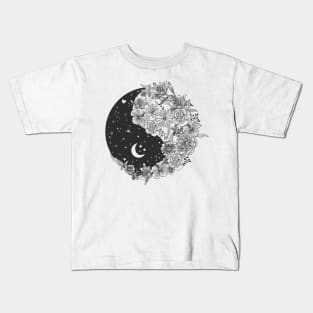 Floral Ying yang Kids T-Shirt